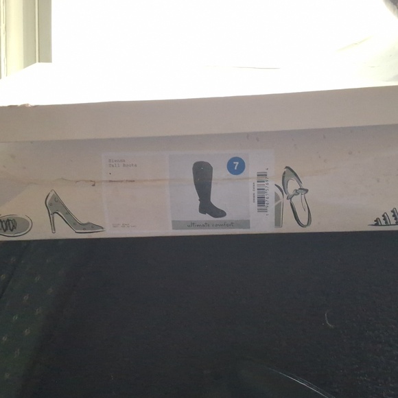 Brand new pair of A New Day tall black Moto-Biker style boots. With original box - Picture 2 of 5